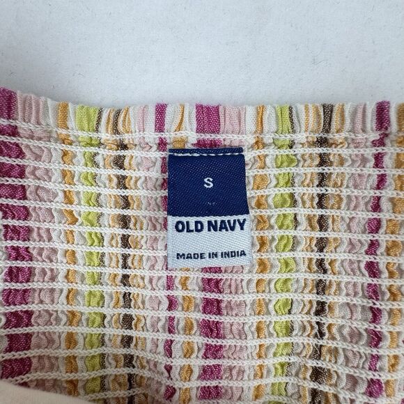 Old Navy Womens Midi Sundress Small Pastel Stripe Halter Empire Waist Beachy - Picture 7 of 11